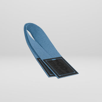 StrapIt Lifting Straps i babyblå fra MakeIt på lysegrå baggrund