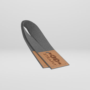 StrapIt Lifting Straps i grå fra MakeIt på lysegrå baggrund