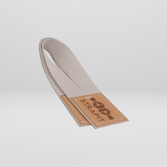 StrapIt Lifting Straps i hvid fra MakeIt på lysegrå baggrund