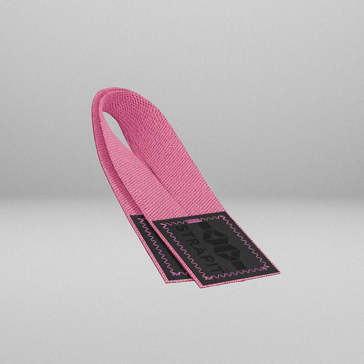 StrapIt Lifting Straps - Pink/Sort - MakeIt